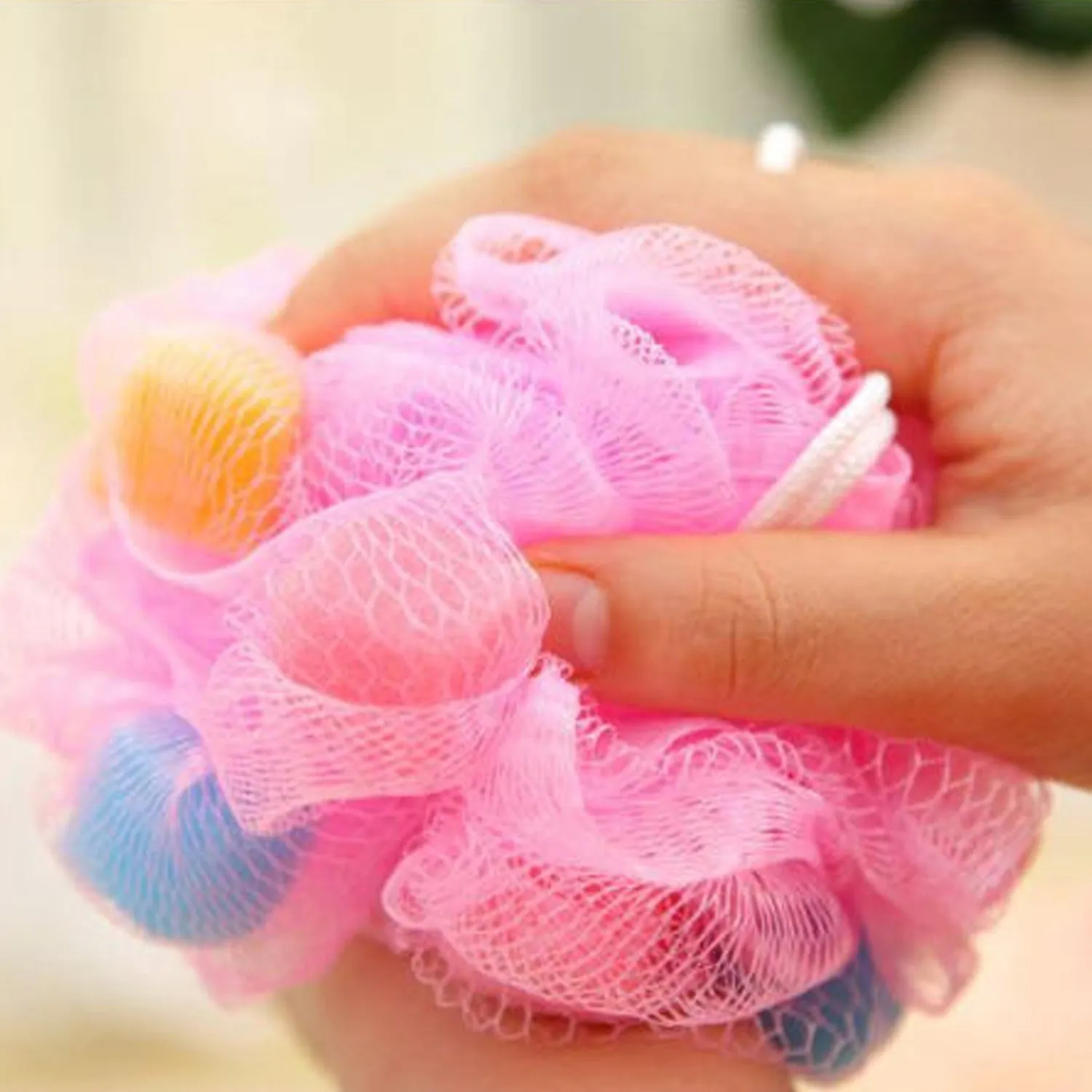 1462B Bath Sponge Round Loofah and Back Scrubber for Men and Women