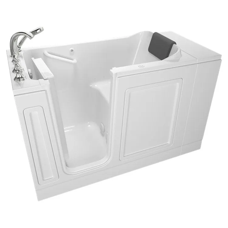 2848 Series 28"W x 48"L Acrylic Walk-In Air Spa Bathtub with Left-Hand Drain/Faucet