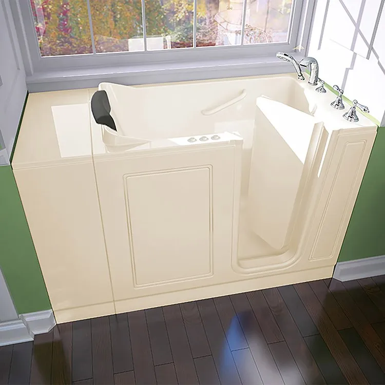 2848 Series 28"W x 48"L Acrylic Walk-In Combination Bathtub with Right-Hand Drain/Faucet