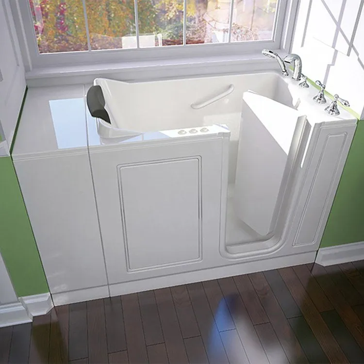 2848 Series 28"W x 48"L Acrylic Walk-In Combination Bathtub with Right-Hand Drain/Faucet