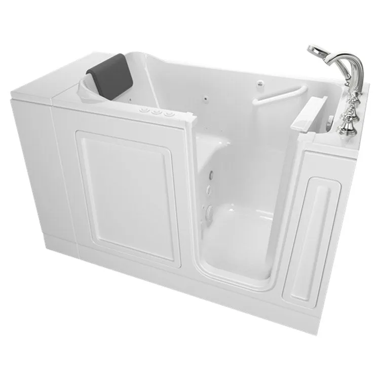 2848 Series 28"W x 48"L Acrylic Walk-In Combination Bathtub with Right-Hand Drain/Faucet