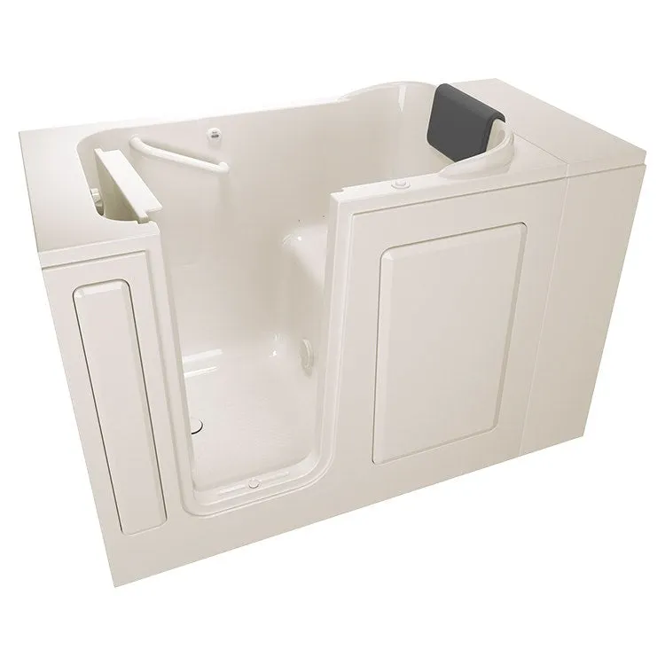 2848 Series 28"W x 48"L Gelcoat Walk-In Air Spa Bathtub with Left-Hand Drain