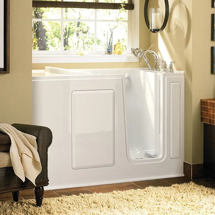 2848 Series 28"W x 48"L Gelcoat Walk-In Air Spa Bathtub with Right-Hand Drain/Faucet