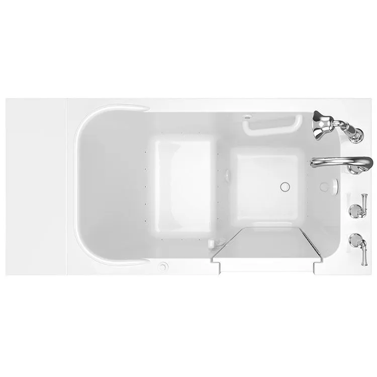 2848 Series 28"W x 48"L Gelcoat Walk-In Air Spa Bathtub with Right-Hand Drain/Faucet