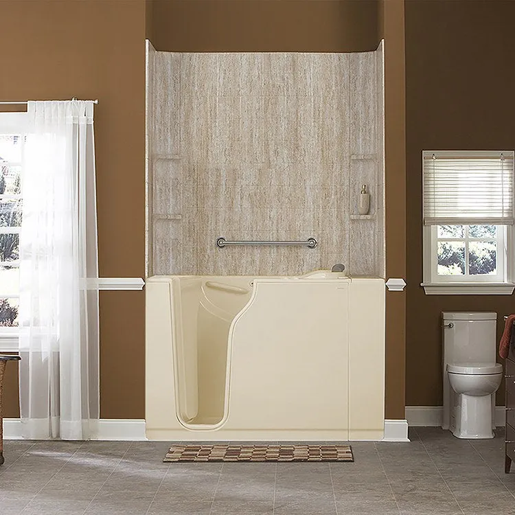 3052 Series 30"W x 52"L Gelcoat Walk-In Combination Bathtub with Left-Hand Drain/Faucet