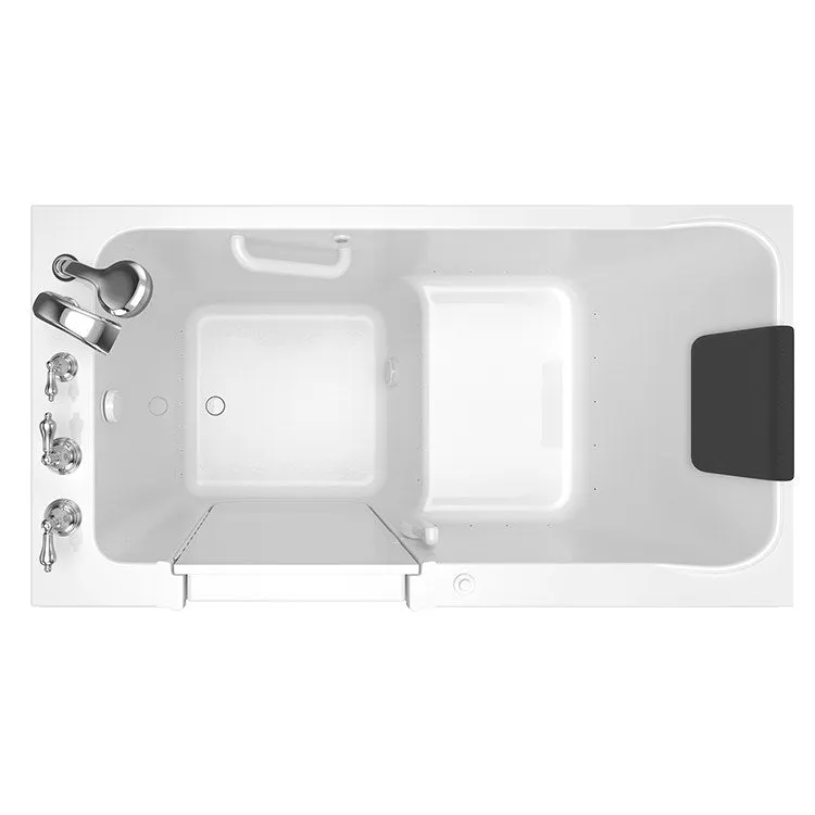 3260 Series 32"W x 60"L Acrylic Walk-In Air Spa Bathtub with Left-Hand Drain/Faucet