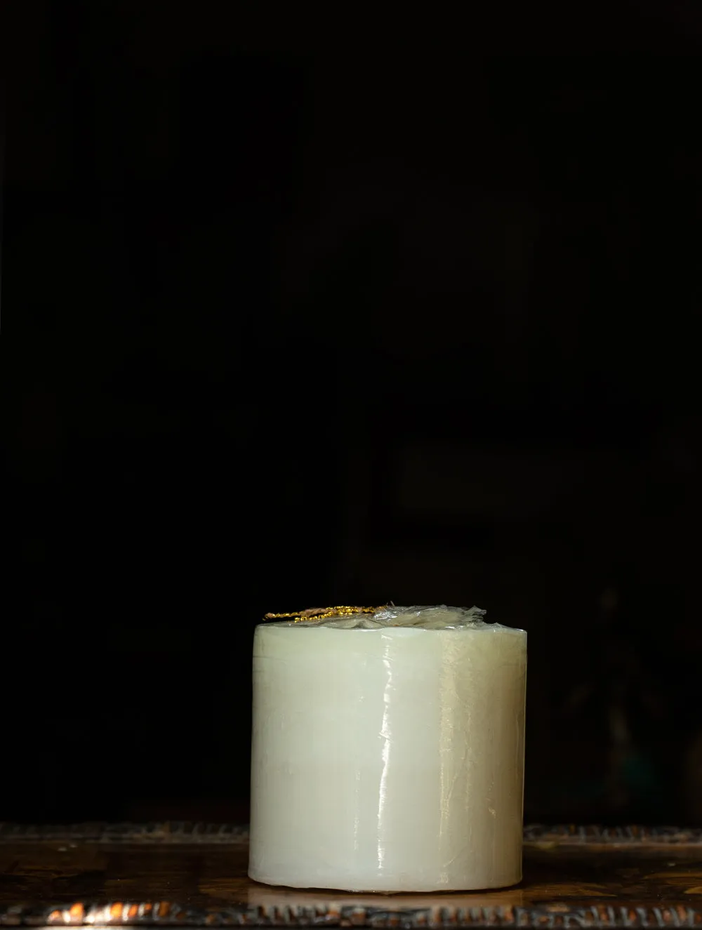 Aromatic Puducherry Wax Pillar Candle - Rose