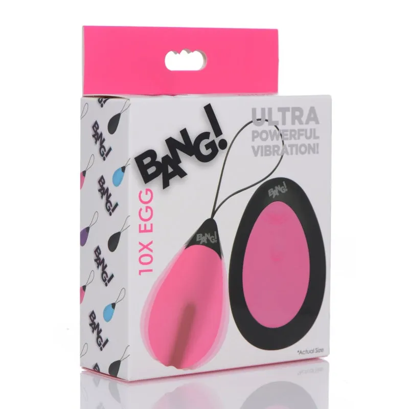 Bang - 10x Silicone Vibrating Egg - Pink