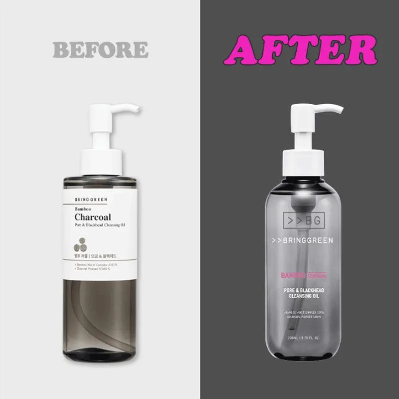 [BRING GREEN] Bamboo Charcoal Pore & Blackhead Cleansing Oil 200ml