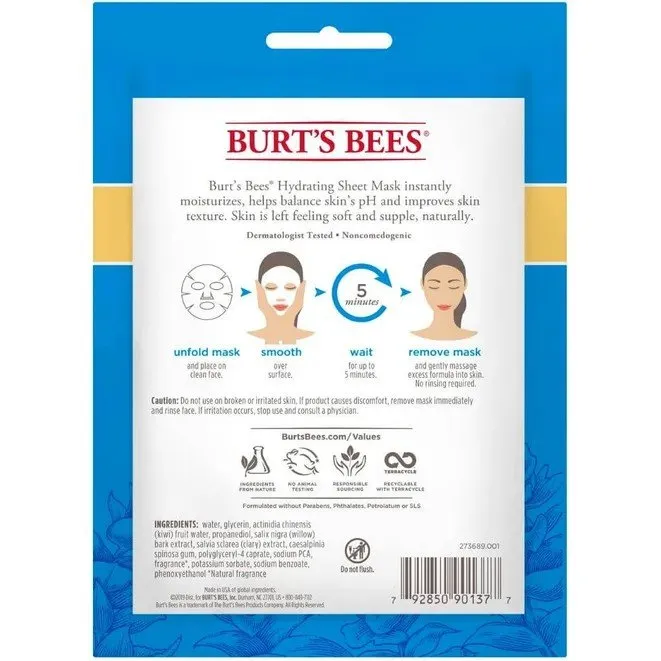 Burt's Bees Hydrating Sheet Mask 0.33 oz. Mask