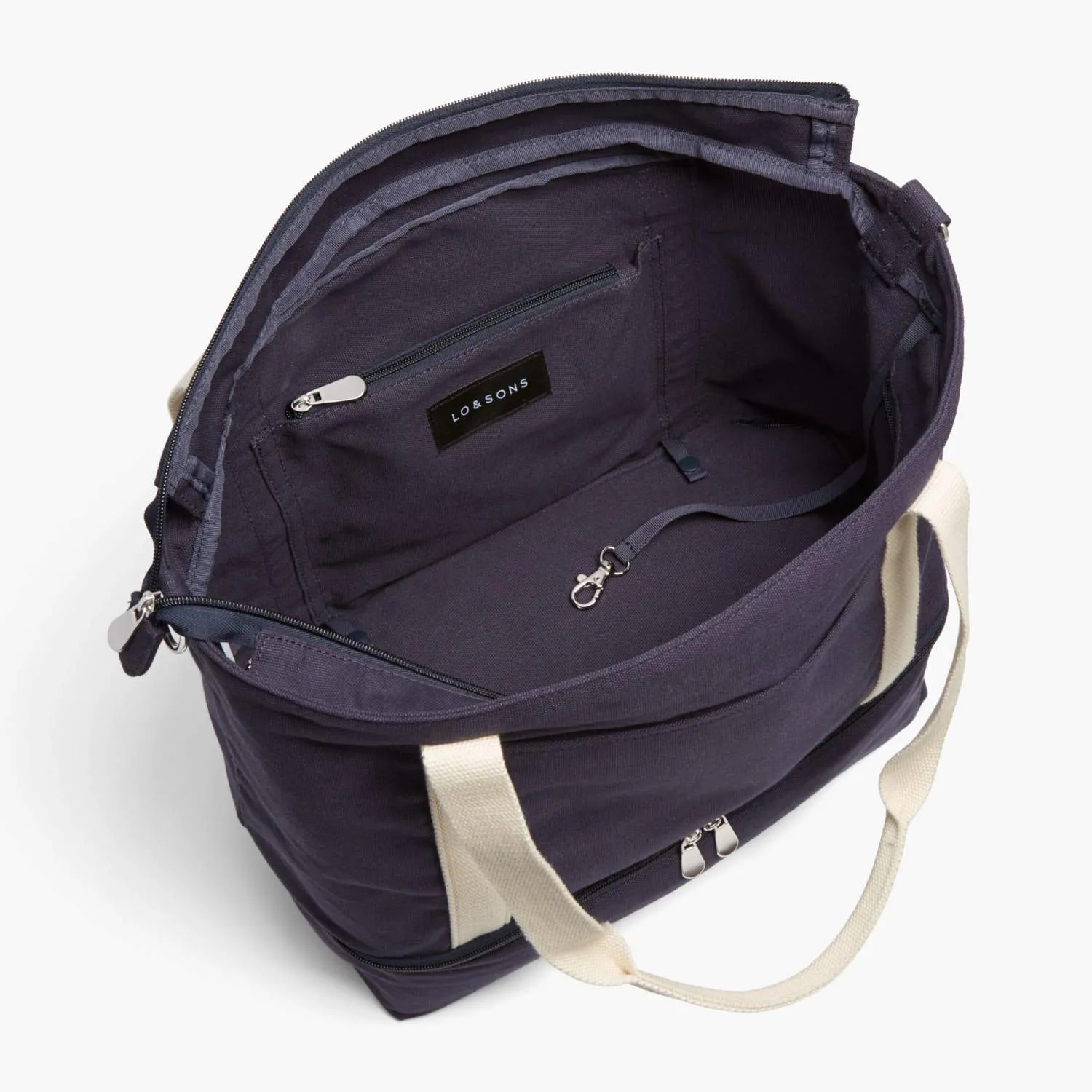 Catalina Deluxe Tote - Eco Friendly Canvas - Deep Navy