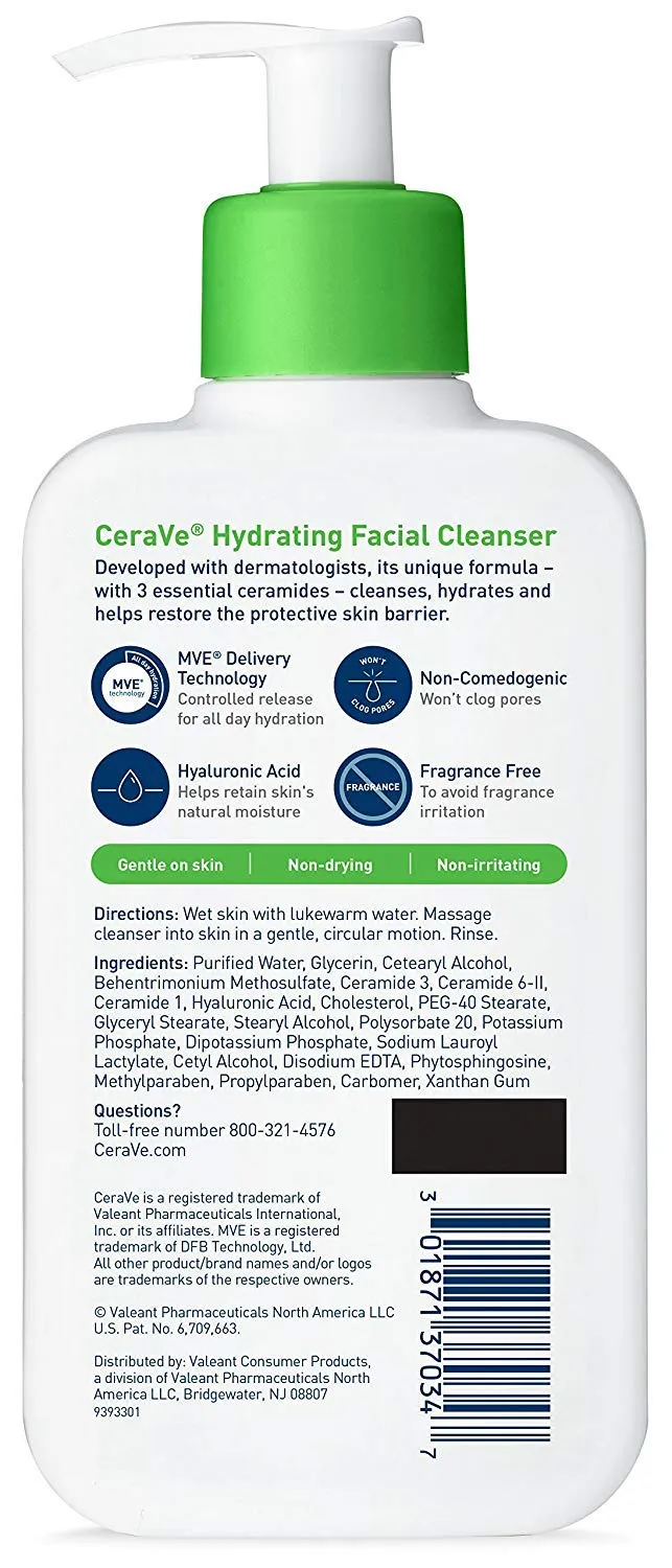 CeraVe Hydrating Facial Cleanser 8oz