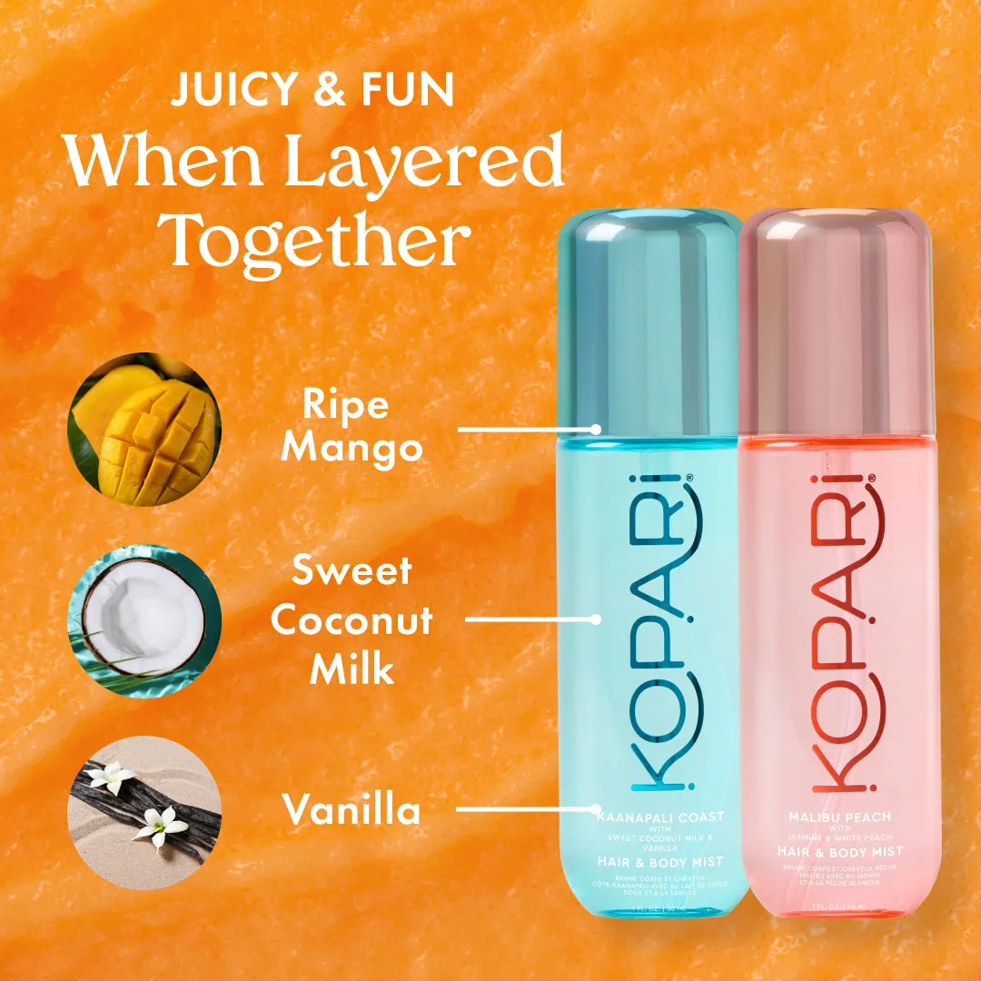 Coconut & Peach Fragrance Mist Duo