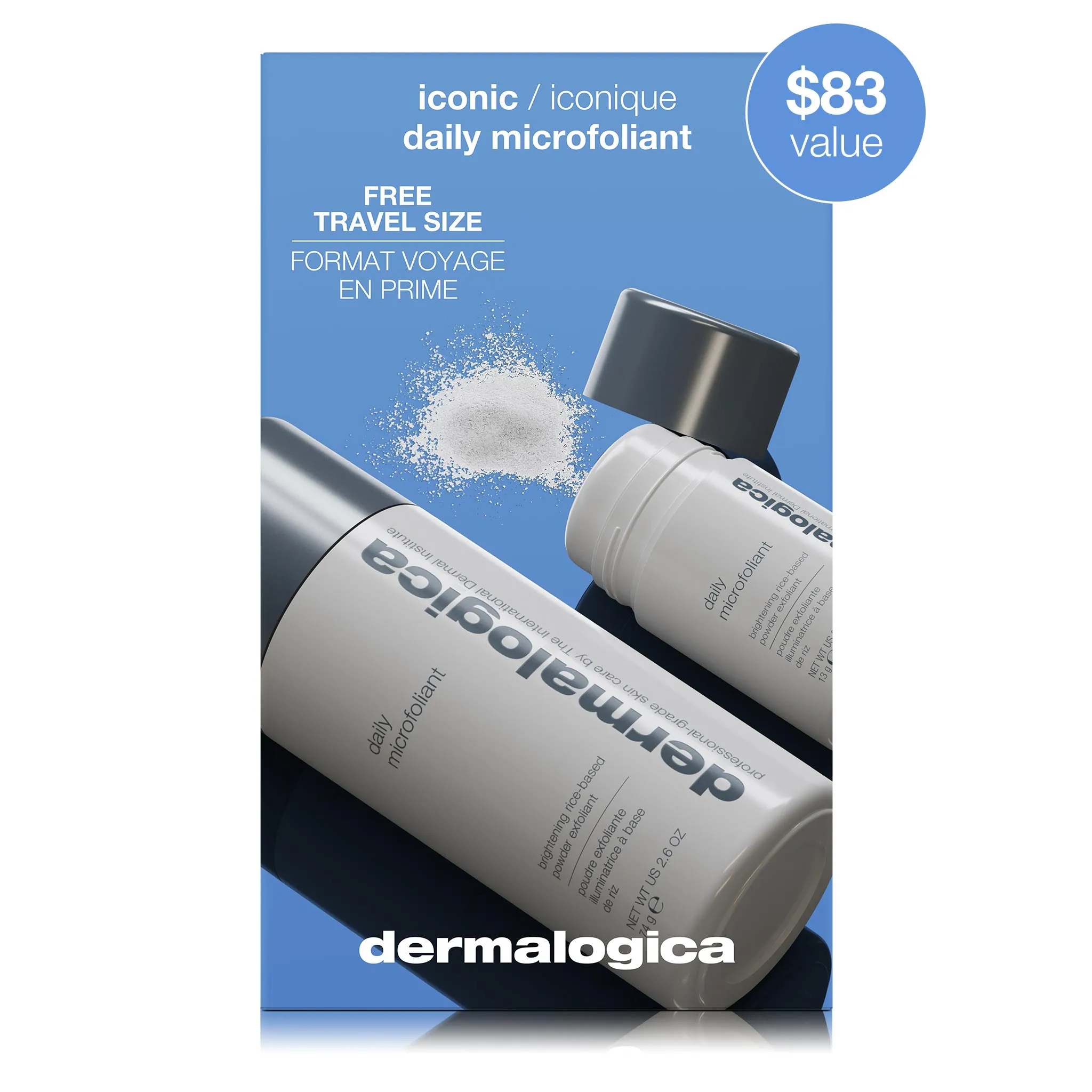 daily microfoliant exfoliator set (1 full-size   free travel)