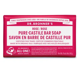 Dr. Bronner's Pure-Castile Bar Soap Rose 140g