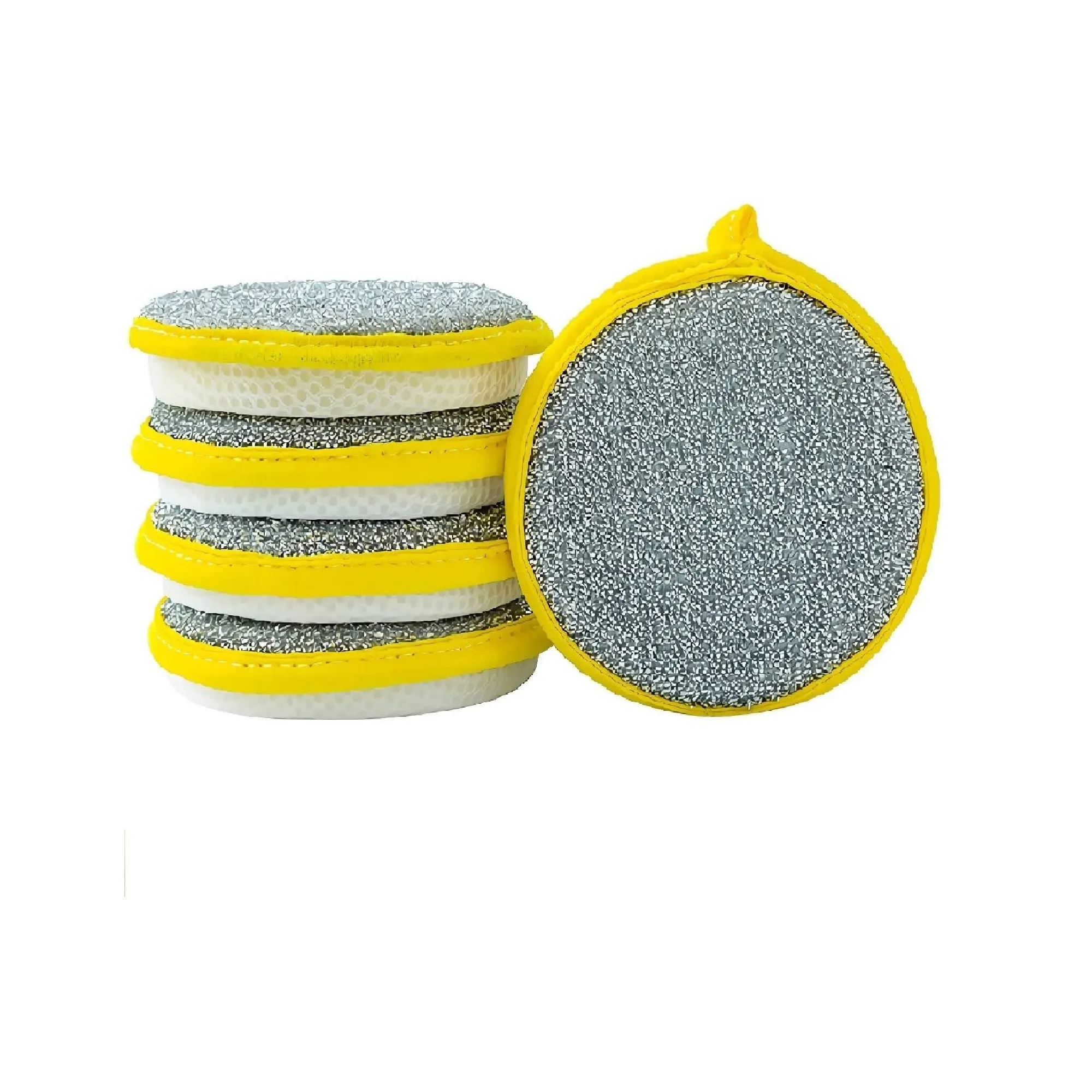 Durable Double-Sided Dishwashing Sponge| Reusable Sponge Pad