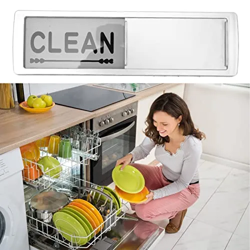 EXCLUZO Dishwasher Clean Dirty Sign, Dishwasher Magnet Clean Dirty Sign Lightweight for Home (B)