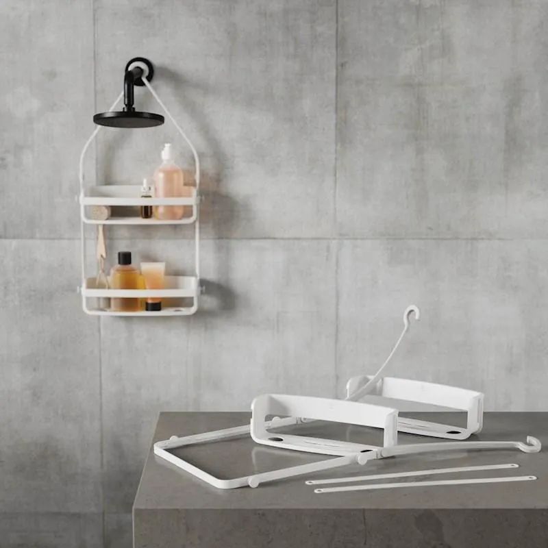 FLEX SHOWER CADDY - Black / White