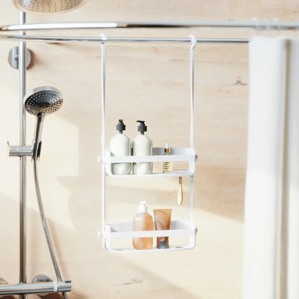 FLEX SHOWER CADDY - Black / White