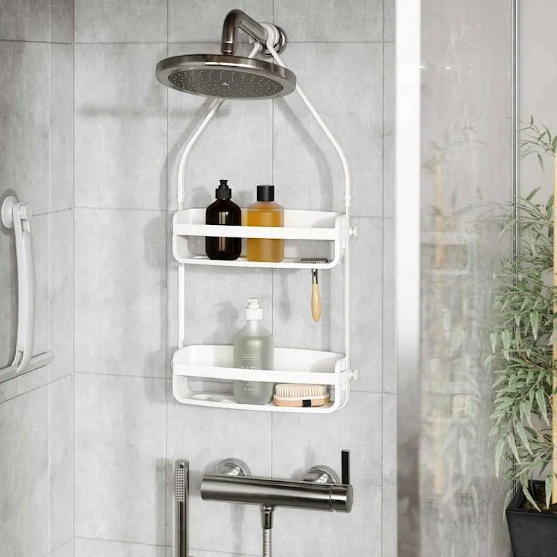 FLEX SHOWER CADDY - Black / White