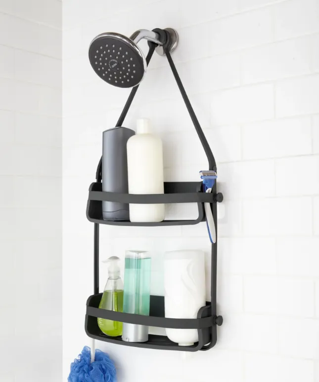 FLEX SHOWER CADDY - Black / White