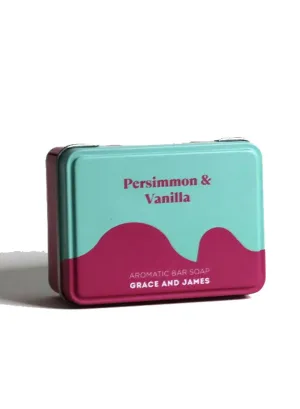 Grace and James Persimmon & Vanilla Bar Soap 80g