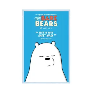 Herb in Nude Sheet Mask We Bare Bears - Hydrating Care