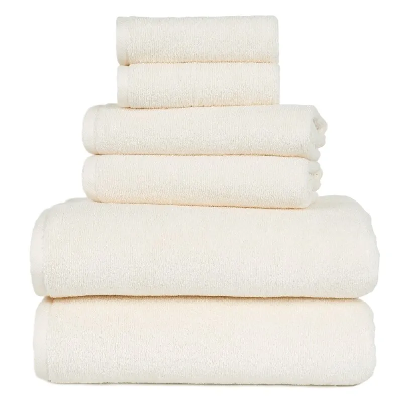 Janessa Egyptian-Quality Cotton 6 Piece Plush Towel Set