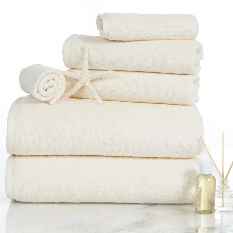 Janessa Egyptian-Quality Cotton 6 Piece Plush Towel Set