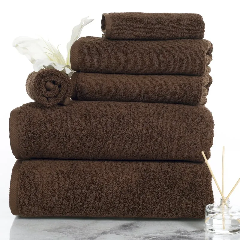 Janessa Egyptian-Quality Cotton 6 Piece Plush Towel Set