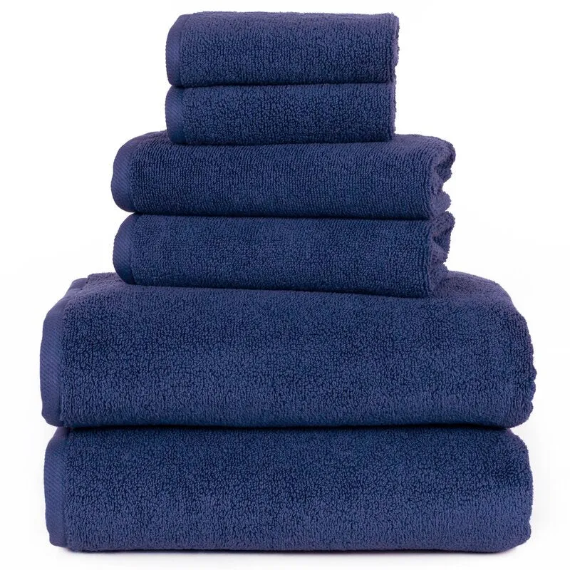 Janessa Egyptian-Quality Cotton 6 Piece Plush Towel Set