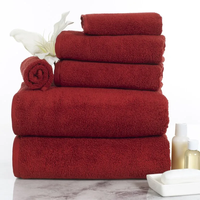 Janessa Egyptian-Quality Cotton 6 Piece Plush Towel Set