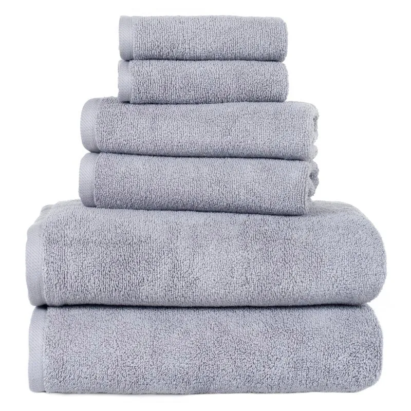 Janessa Egyptian-Quality Cotton 6 Piece Plush Towel Set