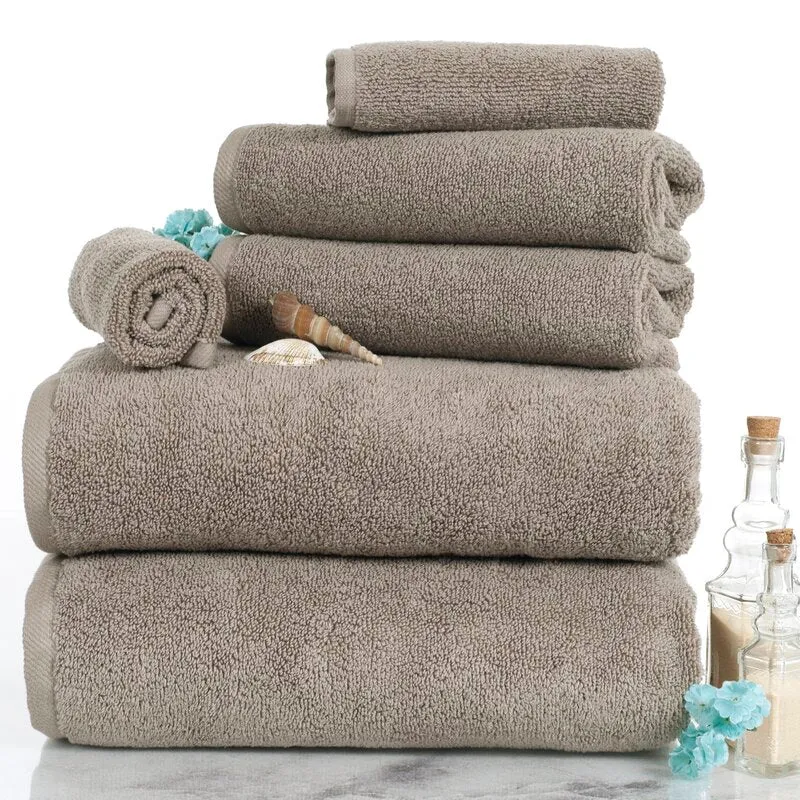 Janessa Egyptian-Quality Cotton 6 Piece Plush Towel Set