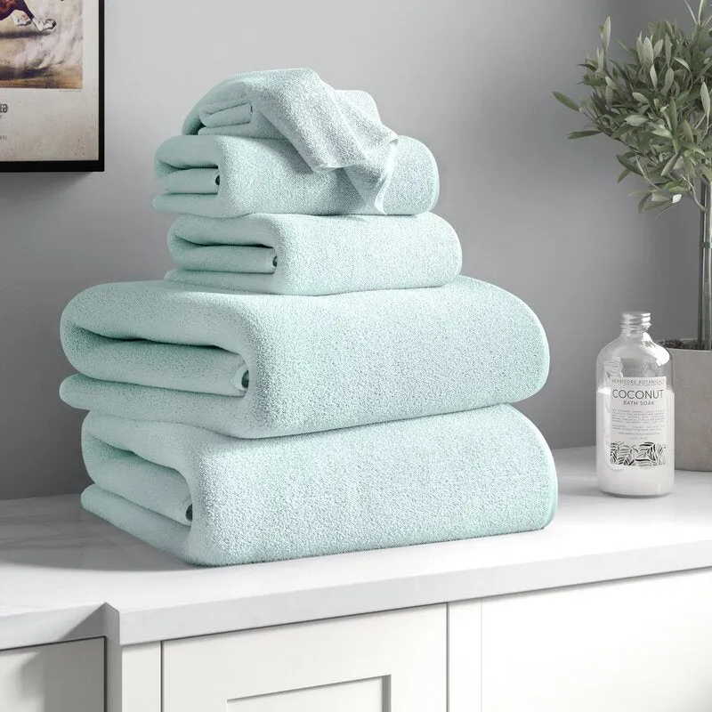 Janessa Egyptian-Quality Cotton 6 Piece Plush Towel Set