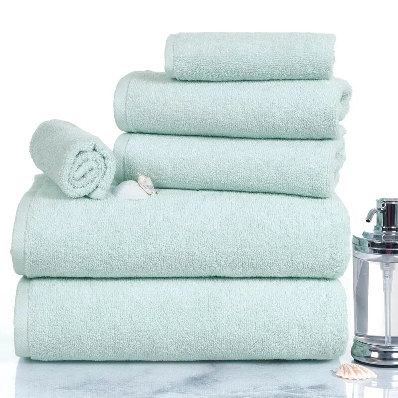 Janessa Egyptian-Quality Cotton 6 Piece Plush Towel Set