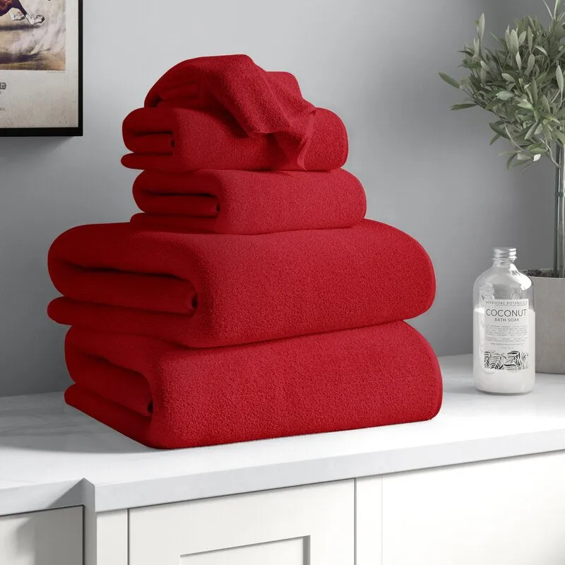 Janessa Egyptian-Quality Cotton 6 Piece Plush Towel Set