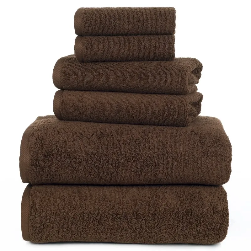 Janessa Egyptian-Quality Cotton 6 Piece Plush Towel Set