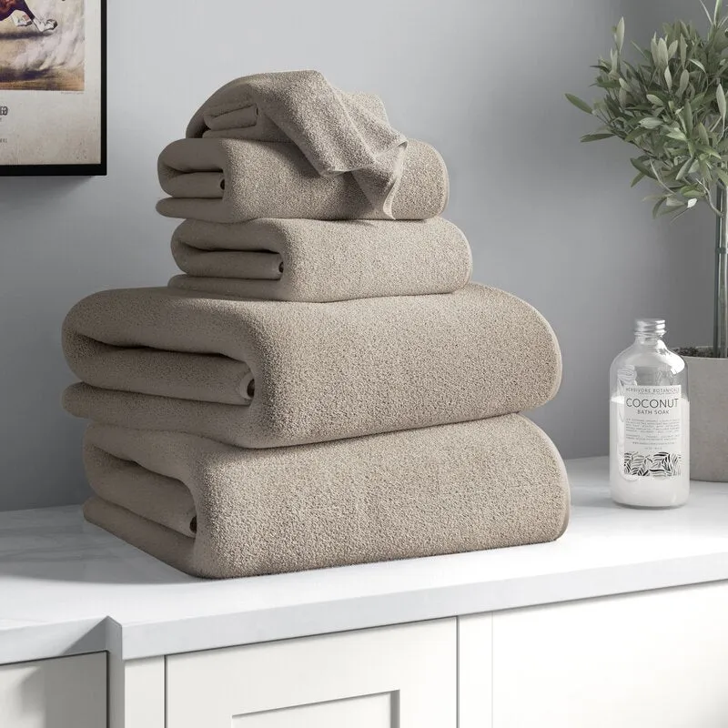 Janessa Egyptian-Quality Cotton 6 Piece Plush Towel Set