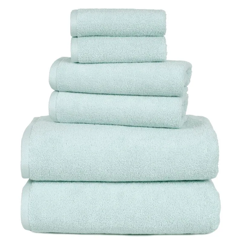 Janessa Egyptian-Quality Cotton 6 Piece Plush Towel Set