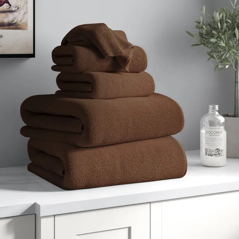 Janessa Egyptian-Quality Cotton 6 Piece Plush Towel Set