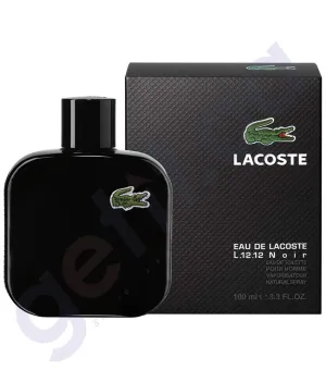 LACOSTE 100ML NOIR INTENSE BLACK EDT FOR MEN