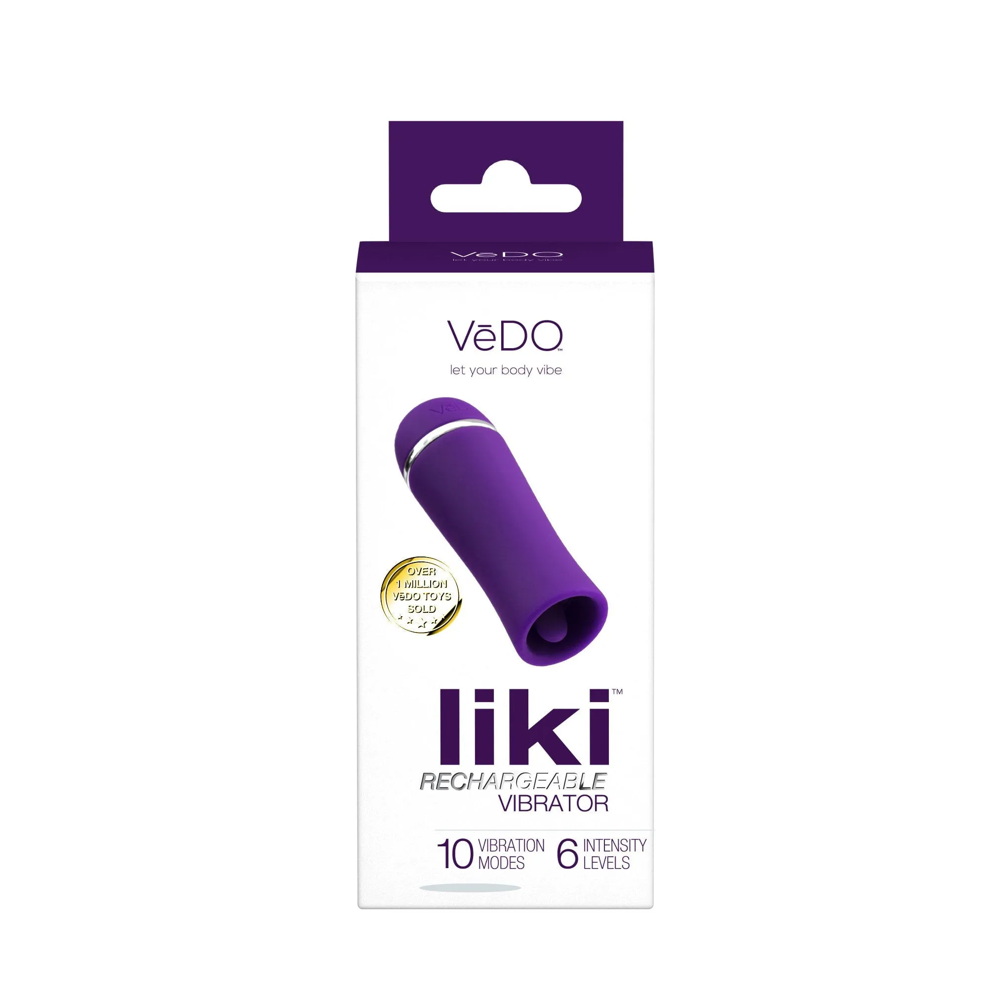 Liki Rechargeable Flicker Vibe - Deep Purple