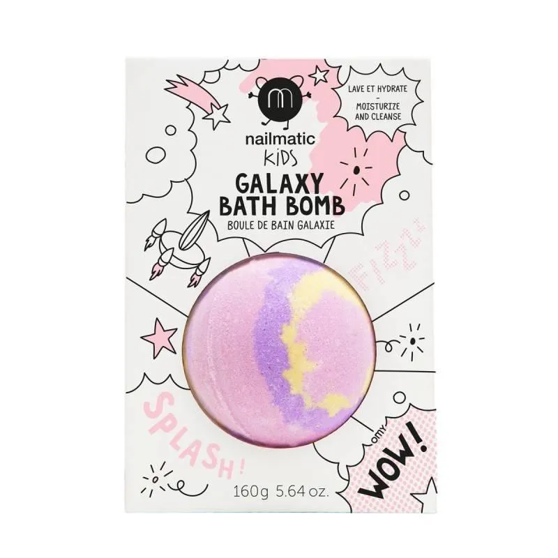 Nailmatic - Bombe de Bain - Supernova / Violet, Jaune & Rose||Nailmatic - Bath Bomb - Supernova/Violet, Yellow & Pink