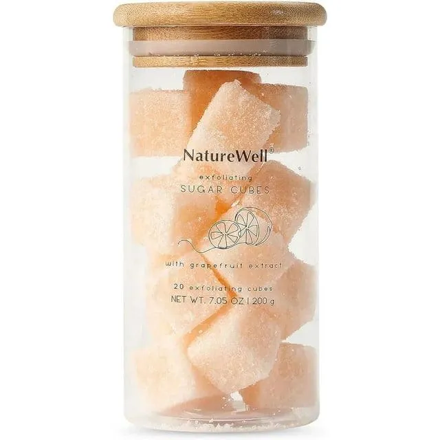 Naturewell Exfoliating Sugar Cubes, Grapefruit And Coffee, 20 Cubes