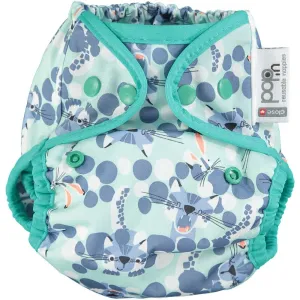 Pop-in Snow Leopard Popper Nappy Wrap