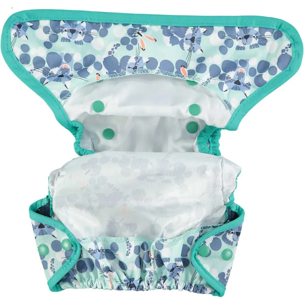 Pop-in Snow Leopard Popper Nappy Wrap