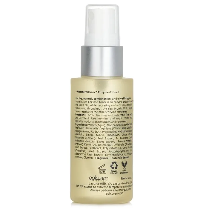 Protein Mist Enzyme Toner - For Dry, Normal, Combination &amp; Oily Skin Types -