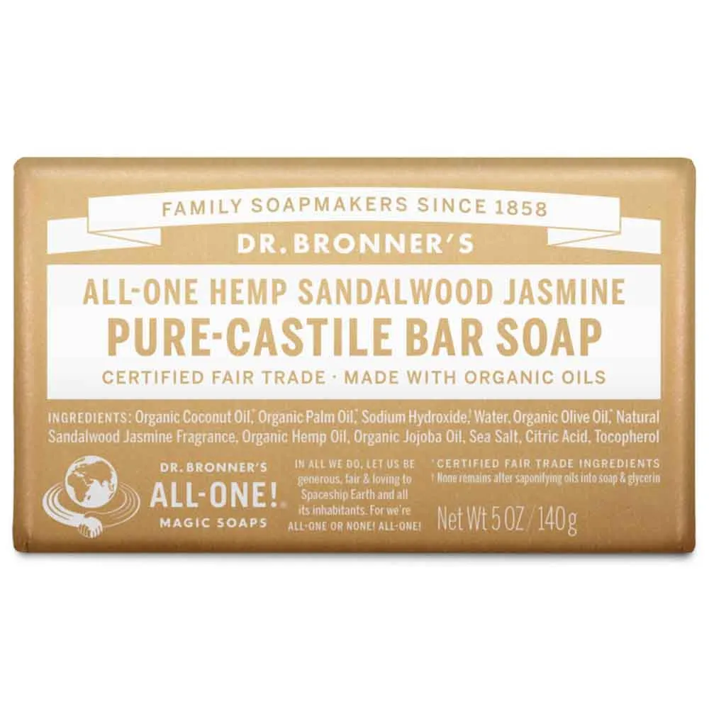 Pure-Castile Bar Soap - Jasmine & Sandalwood