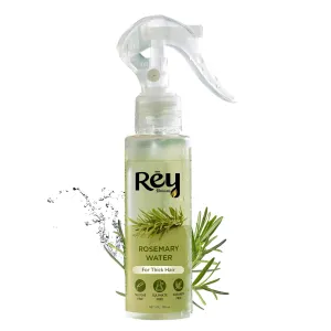 Rey Naturals Rosemary Water For Hair Growth | Rosemary Water Spray For Shiny Frizz Free Hair | Non Oily Hair Spray For Men & Women | Hair Volumizer Rose Mary Water For All Hair Types - 100ml